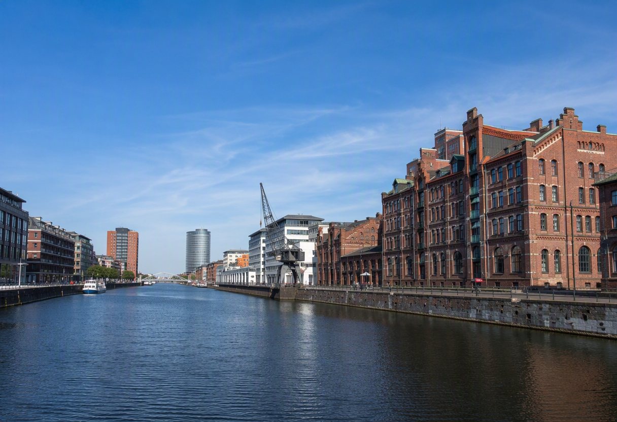 Duisburger Innenhafen mit historischen Speichern – wir entrümpeln in Duisburg und am Niederrhein
